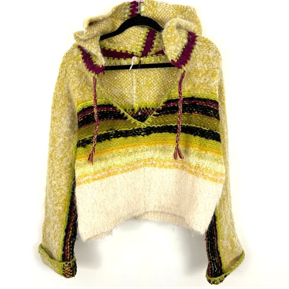 Free People Alpaca Blend Hoodie Sweater Women XS